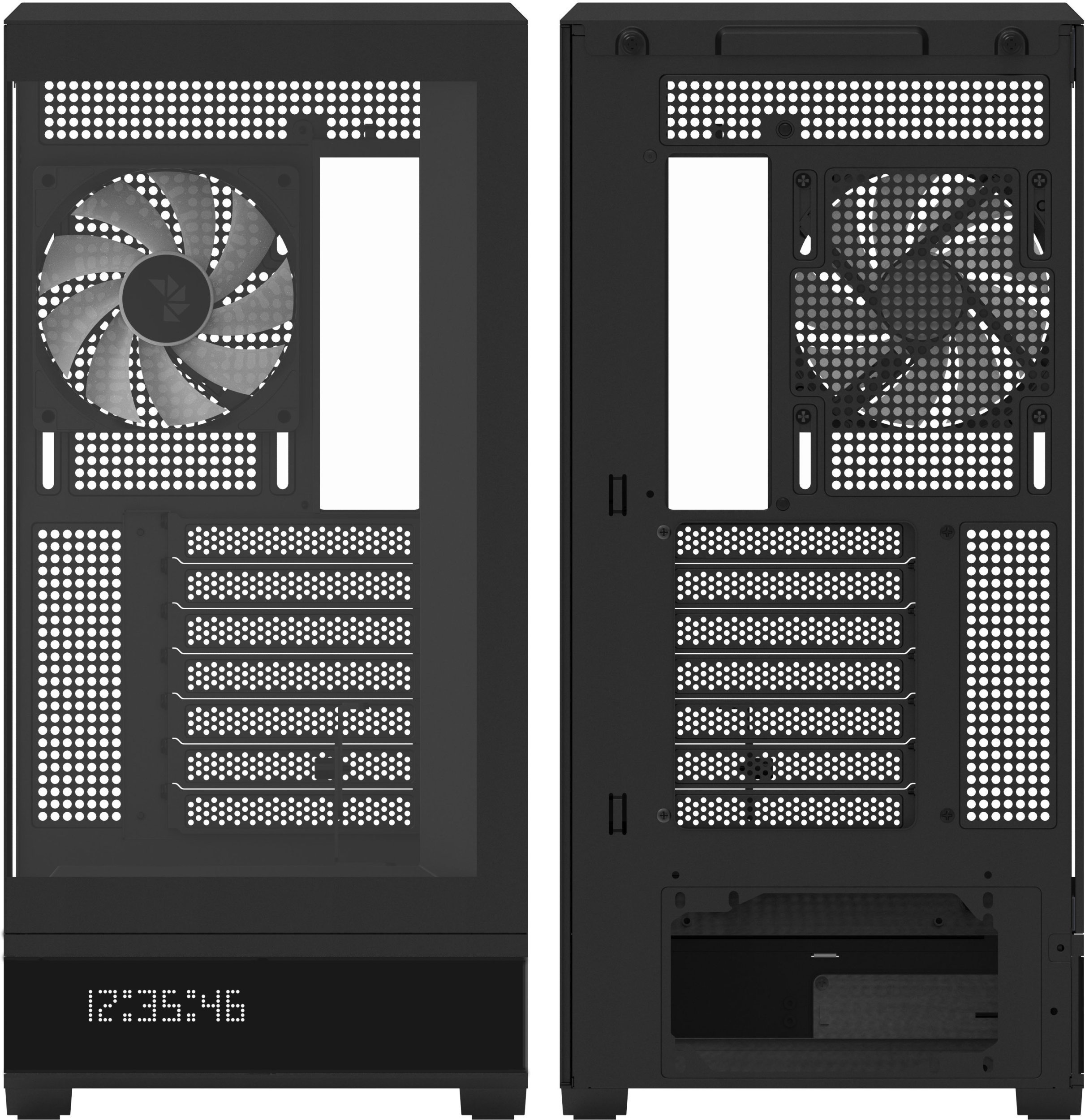 Obudowa Aerocool P500B Obudowa komputerowa, Midi-Tower, ATX, Tempered Glass, RGB - czarny ACCM-PN09143.11