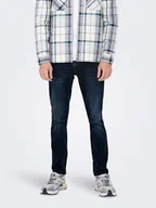 Spodnie męskie - ONLY & SONS Dżinsy "Loom" - Slim fit - w kolorze granatowym - miniaturka - grafika 1