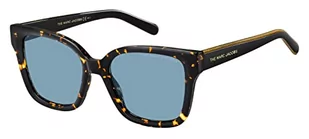 Marc Jacobs Marc 458/s, damskie okulary przeciwsłoneczne, Havana/Blue, 53, Havana/niebieski - Okulary przeciwsłoneczne - miniaturka - grafika 1