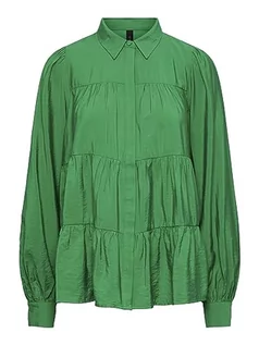 Bluzki damskie - YAS Damska bluzka Yaspala Ls Shirt S. Noos, zielony (Fern Green), XS - grafika 1