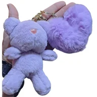 Breloki - Uroczy Brelok miś z serduszkiem - dodatek dla prawdziwej romantyczki - miniaturka - grafika 1