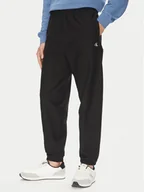Spodnie sportowe męskie - Calvin Klein Jeans Spodnie dresowe Premium LV04RC279G Czarny Regular Fit - miniaturka - grafika 1