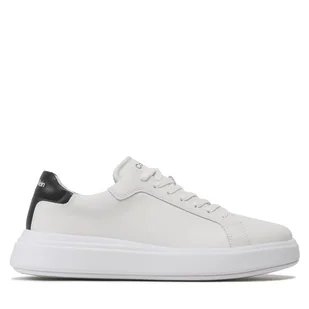 Sneakersy Calvin Klein Low Top Lace Up Lth HM0HM01016 Biały - Sneakersy męskie - miniaturka - grafika 1