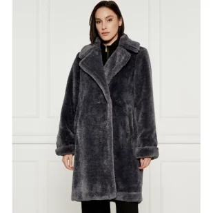 Twinset U&B Futro - Płaszcze damskie - miniaturka - grafika 1