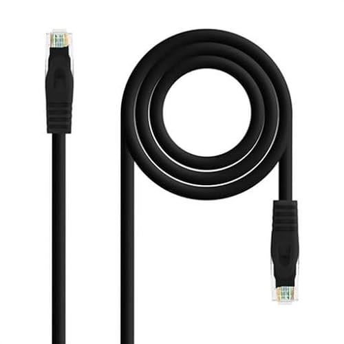 Kabel sieciowy LSZH Cat. 6A, AWG 24, 30 cm, czarny - idealny do szybkich połączeń i sieci komputerowych.