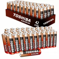 Baterie i akcesoria - Zestaw 42x Baterie Alkaliczne TOSHIBA RED ALKALINE LR03 AAA 1,5V - miniaturka - grafika 1