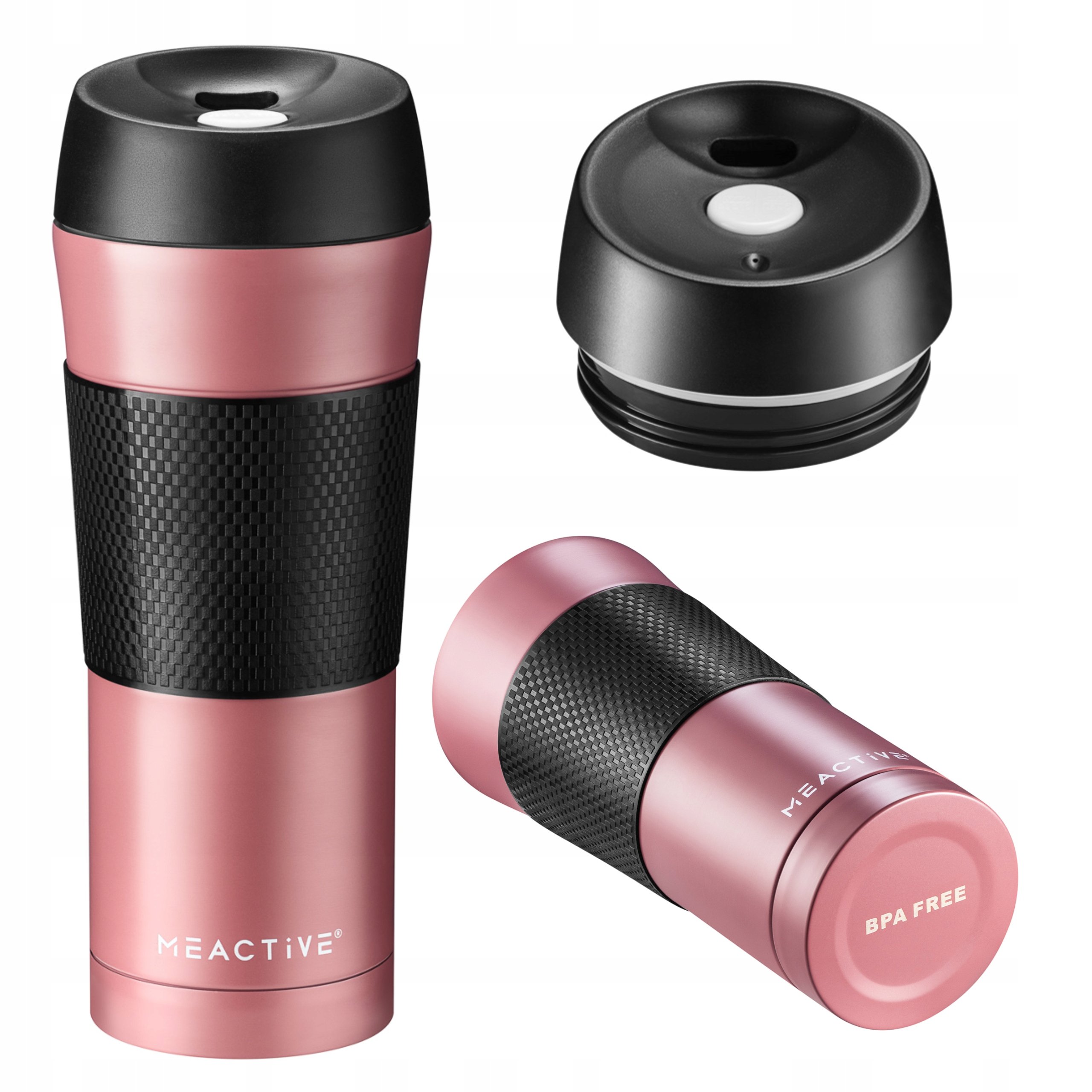 2x Kubek termiczny Termos Gorące Napoje Kawa Herbata Szczelny 400ml Meactiv