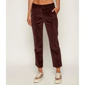 Spodnie damskie - Weekend MaxMara Sztruksowe spodnie MARRUCA | Slim Fit - miniaturka - grafika 1