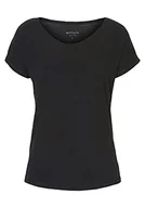 Koszulki i topy damskie - Betty & Co Damska koszulka basic, jednokolorowa, czarny, XL - miniaturka - grafika 1