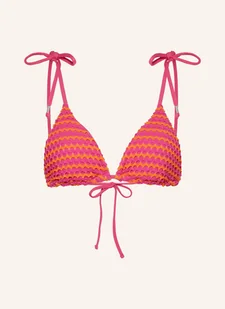 Seafolly Góra Od Bikini Trójkątnego Mesh Effect pink - Stroje kąpielowe - miniaturka - grafika 1