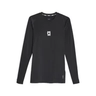 Koszulki sportowe męskie - Męska koszulka z długim rękawem do koszykówki Hoops Team PUMA Black - miniaturka - grafika 1