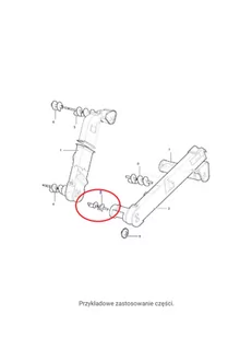 CNH ŚLIMAK KŁOSOWY DOLNY 84026734 - Części i akcesoria do maszyn rolniczych - miniaturka - grafika 1