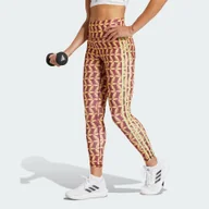 Spodnie sportowe damskie - Legginsy adidas x FARM Rio 7/8 - miniaturka - grafika 1