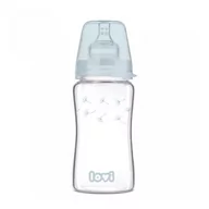 Butelki dla niemowląt - Lovi szklana butelka 250ml Diamond Glass Botanic - miniaturka - grafika 1