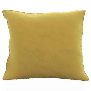 2x Dekoracyjne Aksamitne poszewki na poduszki 40x40 cm w kolorze żółtym - Do salonu sypialni sofy łóżka biura kawiarni lub poczekalni - Poszewki na poduszki - miniaturka - grafika 1
