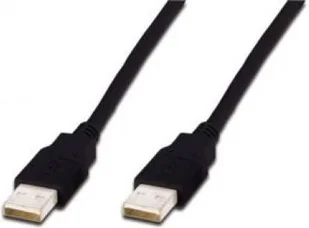 Digitus Kabel USB Kabel połączeniowy USB 2.0 Typ USB A/USB A M/M czarny 1m AK-300100-010-S - Kable USB - miniaturka - grafika 1