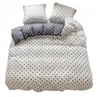 Pościel - POŚCIEL 200x220 DWUSTRONNA BAWEŁNA SATYNA GierekHoff KOMPLET 3 cz. kropki - miniaturka - grafika 1