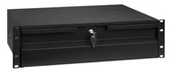 Akcesoria do szaf serwerowych - STALFLEX Szuflada Rack 19" 3U 330mm Czarna Stalflex RACK_19/3U-330(B) - miniaturka - grafika 1