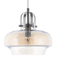Lampy sufitowe - Beliani Lampa wisząca szklana bursztynowa WILTZ - miniaturka - grafika 1