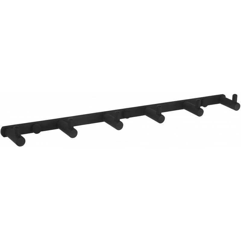 Mexen haczyk na ręcznik z sześcioma uchwytami, czarny - 709166-70