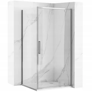 Kabina Prysznicowa Rea Rapid Swing 100X80 Chrom - Kabiny prysznicowe - miniaturka - grafika 1