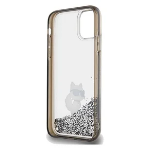 Etui Karl Lagerfeld KLHCN61LKCNSK Apple iPhone XR / 11 hardcase Liquid Glitter Choupette transparent - Etui i futerały do telefonów - miniaturka - grafika 8