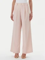 Spodnie damskie - Rinascimento Spodnie palazzo CFC0123671003 Różowy Regular Fit - miniaturka - grafika 1