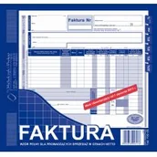 Druki akcydensowe - Michalczyk&Prokop FAKTURA VAT NETTO PEŁNA 2/3 A4 (O+1K)) 102-2E - miniaturka - grafika 1