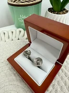 Spinki do mankietów i krawatów - SPINKI DO MANKIETÓW koszuli mankietu srebrne - miniaturka - grafika 1