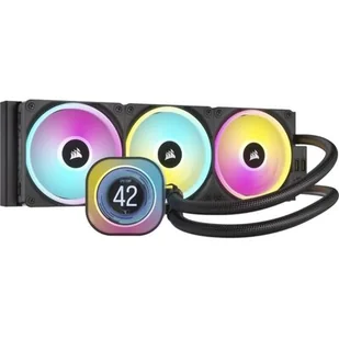 Chłodzenie wodne CORSAIR iCUE LINK H150i LCD RGB Czarny CW-9061008-WW - Chłodzenie procesora - miniaturka - grafika 1