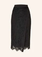 Spódnice - Pinko Spódnica Kopertowa Galletta Z Koronki schwarz - miniaturka - grafika 1