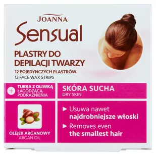 Joanna Plastry do depilacji twarzy Sensual do skóry suchej (12 sztuk) - Depilacja - miniaturka - grafika 1