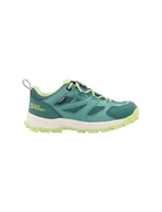 Buty dla chłopców - Jack Wolfskin Unisex Vojo Tour Texapore Low K buty trekkingowe dla dzieci, zielony (jade green), 39 EU - miniaturka - grafika 1