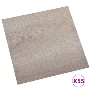 Vidaxl Samoprzylepne panele podłogowe, 55 szt., PVC, 5,11 m², taupe - Panele podłogowe - miniaturka - grafika 3