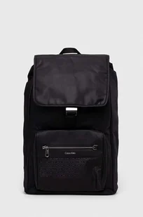 Calvin Klein plecak męski kolor czarny duży gładki - Plecaki - miniaturka - grafika 1