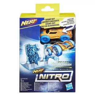 Hasbro Nerf Nitro Samochodzik Sparksmash Stunt Set - Samochody i pojazdy dla dzieci - miniaturka - grafika 1