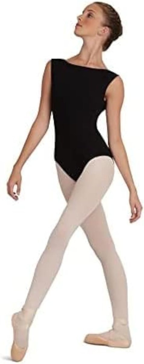 Strój gimnastyczny z dekoltem Capezio body CC220 Bawełna rozmiar L