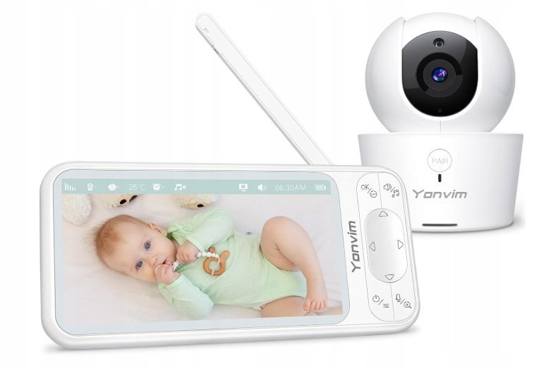Niania elektroniczna dla dzieci Yonvim 5' BM06C 5000 mAh Bez Wi-FI, apek