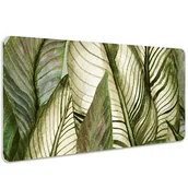 Podkładki pod mysz - Podkładka pod mysz i klawiaturę Monstera 100x50 cm, Dywanomat - miniaturka - grafika 1