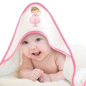 Okrycia kąpielowe dla dzieci - Okrycie Kąpielowe z Kapturkiem 100x100 Zosia - miniaturka - grafika 1