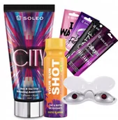 Balsamy i kremy do opalania - Soleo City 150ml Bronzer Z Przyspieszaczem Opalania + Gratisy - miniaturka - grafika 1
