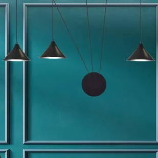 Emibig Abramo lampa wisząca 3-punktowa czarna 160/3 160/3 - Lampy sufitowe - miniaturka - grafika 5