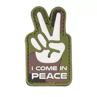 Odzież taktyczna i umundurowanie - 101 Inc. - Naszywka 3D - I come in peace - Woodland - 444130-7357 - miniaturka - grafika 1