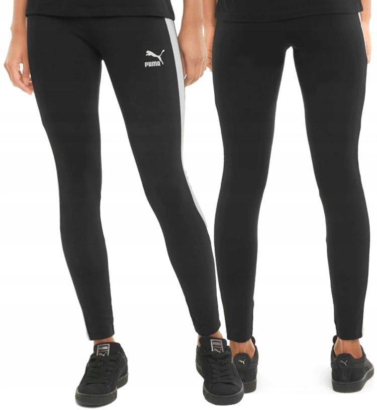 LEGGINSY DAMSKIE PUMA ICONIC BAWEŁNA CZARNE R. S