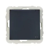 Gniazdka elektryczne - Efapel Gniazdo pojedyncze IP44 LOGUS 90 Czarny - miniaturka - grafika 1