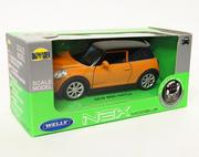 Samochody i pojazdy dla dzieci - Welly 1:34 Mini Cooper New Mini Hatch  -musztardowy - miniaturka - grafika 1