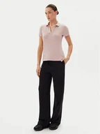 Koszulki sportowe damskie - EA7 Emporio Armani Polo 7W000266 AF12500 U4079 Różowy Regular Fit - miniaturka - grafika 1