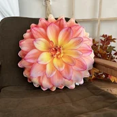 Poduszki dekoracyjne - Poduszka Jesienna Kwiat Dalia Duża - miniaturka - grafika 1