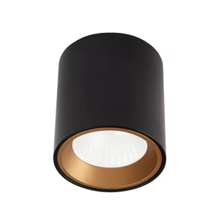 Maxlight Metalowy spot sufitowy TUB C0211+RC0155/C0156 plafon nowoczesny downlight LED 7W 3000K tuba do biura czarna C0211+RC0155/C0156 - Lampy sufitowe - miniaturka - grafika 1
