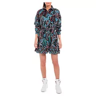 Sukienki - Replay Sukienka damska W9027, 010 AVIO/wielokolorowa, XS, 010 Avio/wielokolorowy, XS - miniaturka - grafika 1